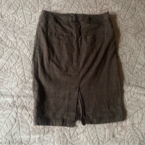 Vintage Brown Button Skirt - Picture 2 of 2